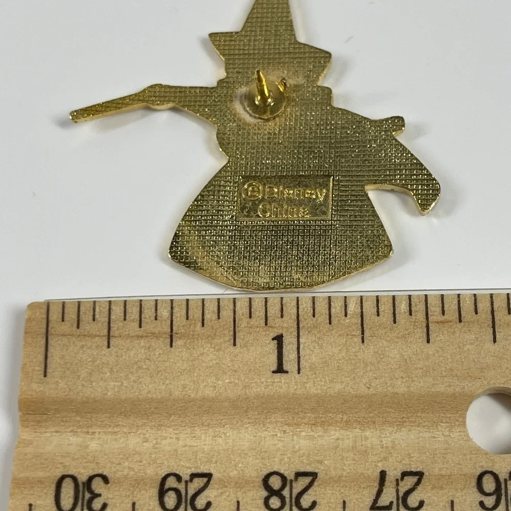 Disney Merryweather Fairy Pin Blue Vintage Sleeping Beauty Enamel Gold Tone